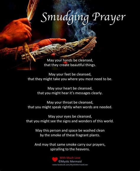 Smudging: Smudging is an act of purification similar to the use of . . Ojibwe smudge prayer